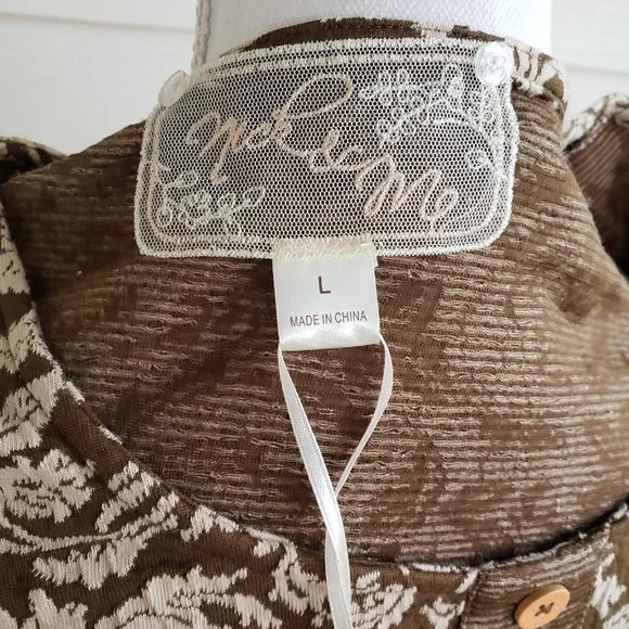 NWT Nick and Me Tunic style dress with long sleeves and a tapestry design - Picture 8 of 9